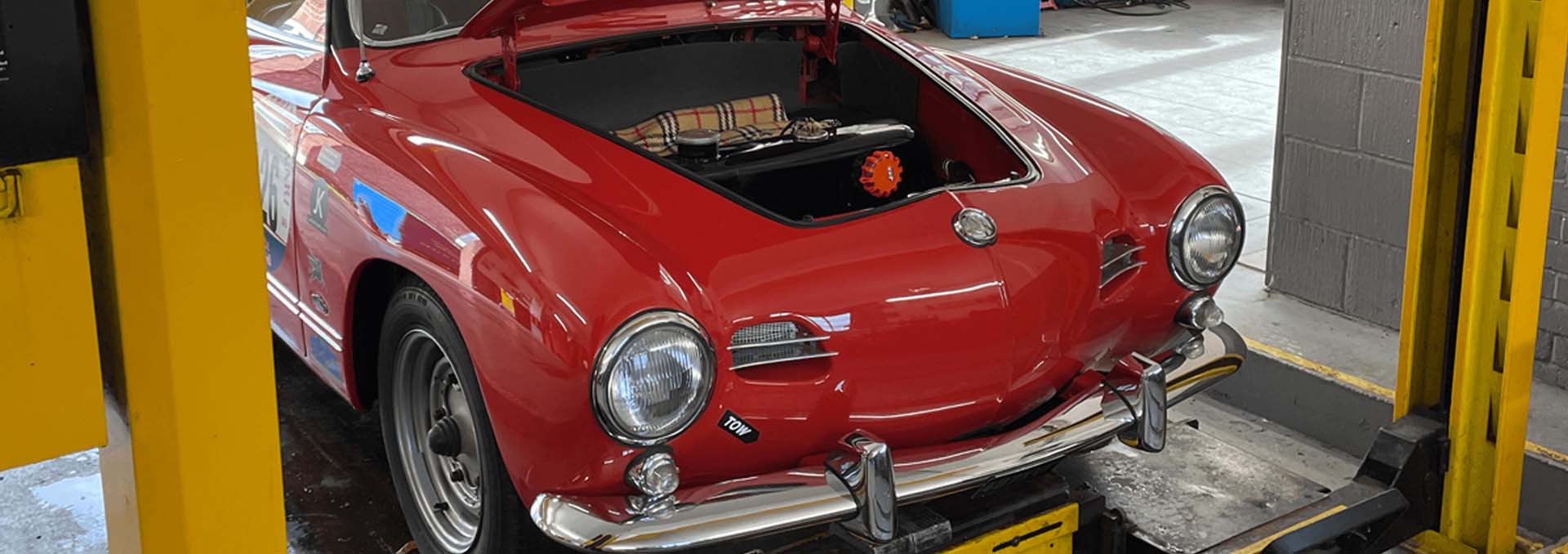 Mark's Ghia heading in for its MOT test