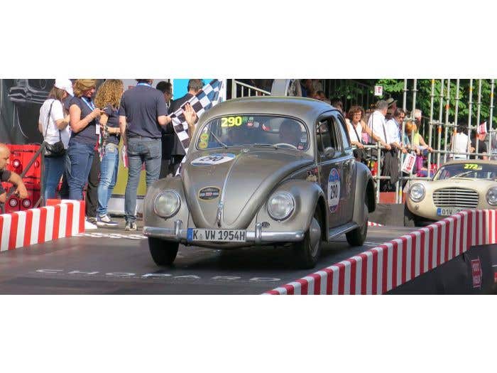 Supporting the solitary VW Beetle in the Mille Miglia 2016!