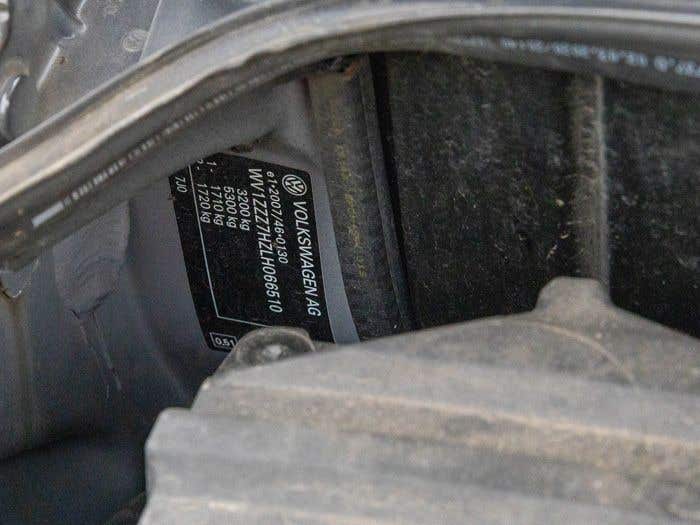 How To Find the Chassis Number on Your Modern VW Camper