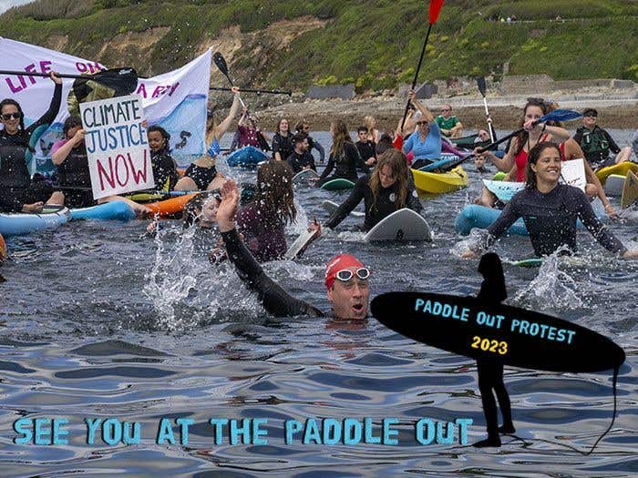 The JK Team Paddles Out for Surfers Against Sewage