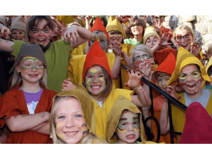 A group of kids dressed as pixies for Pixie Day