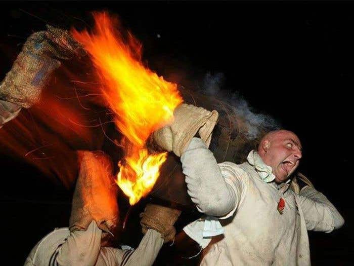 Flaming Tar Barrels, Ottery St Mary