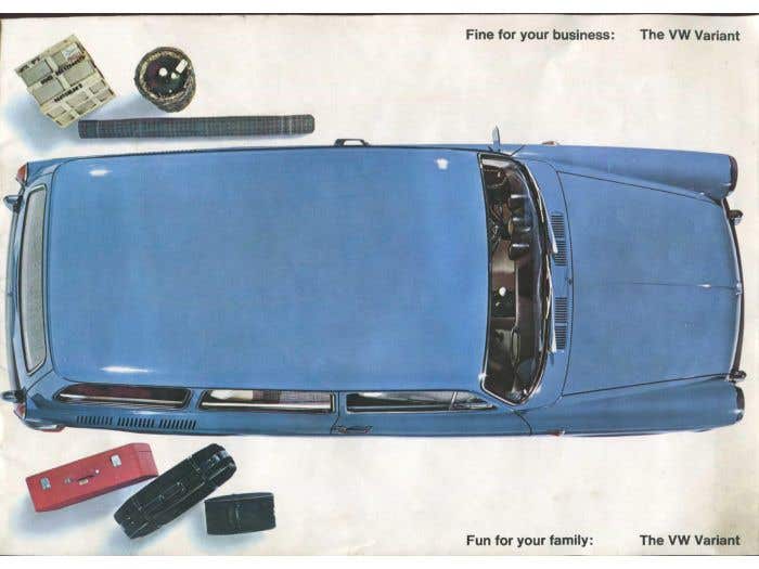 1962 VW Variant Brochure