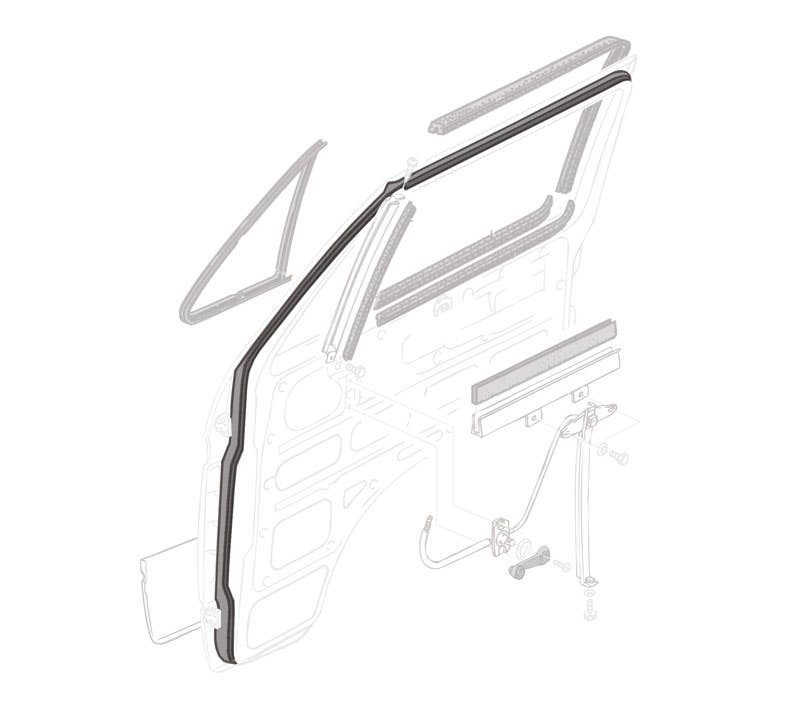 Cab Door Seals & Winder Mech.