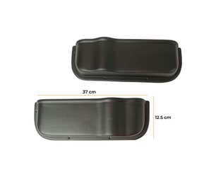 Pair of 350mm Short Door Storage Pockets  with Can Holder  