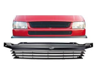 Debadged Black and Chrome Grill for VW T4 Longnose 1996–2003