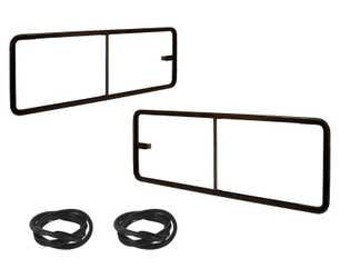 Pair of Middle Sliding Windows for VW T2 Bay 1967-1979