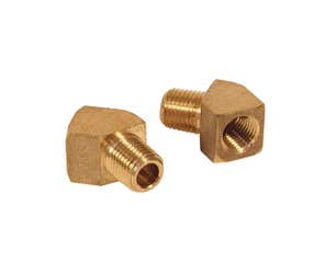 45 degree Oil Fitting 1 4 Male x 1 4 Female  Pack of 2 