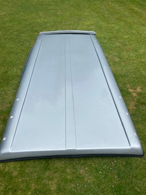 LWB Campervan Pop top roof in Silver from T5 Transporter 62 plate