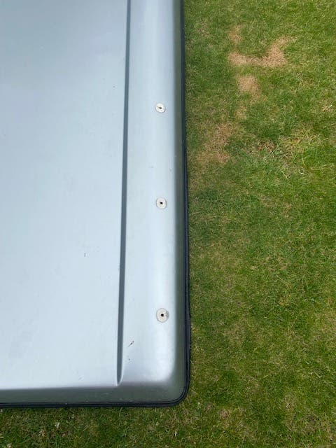 LWB Campervan Pop top roof in Silver from T5 Transporter 62 plate
