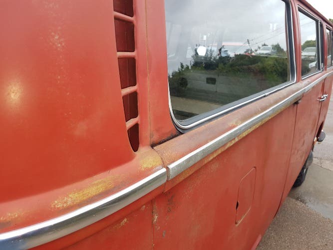 Vw early bay deluxe patina microbus