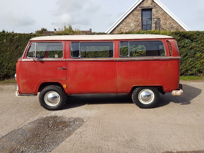 Vw early bay deluxe patina microbus