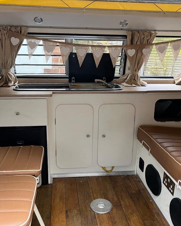 1977 Birch Green Bay window camper