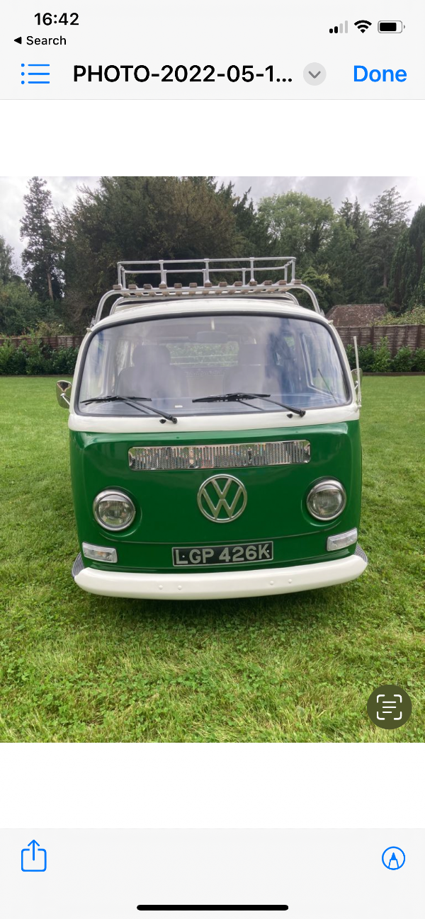 VW campervan 1972