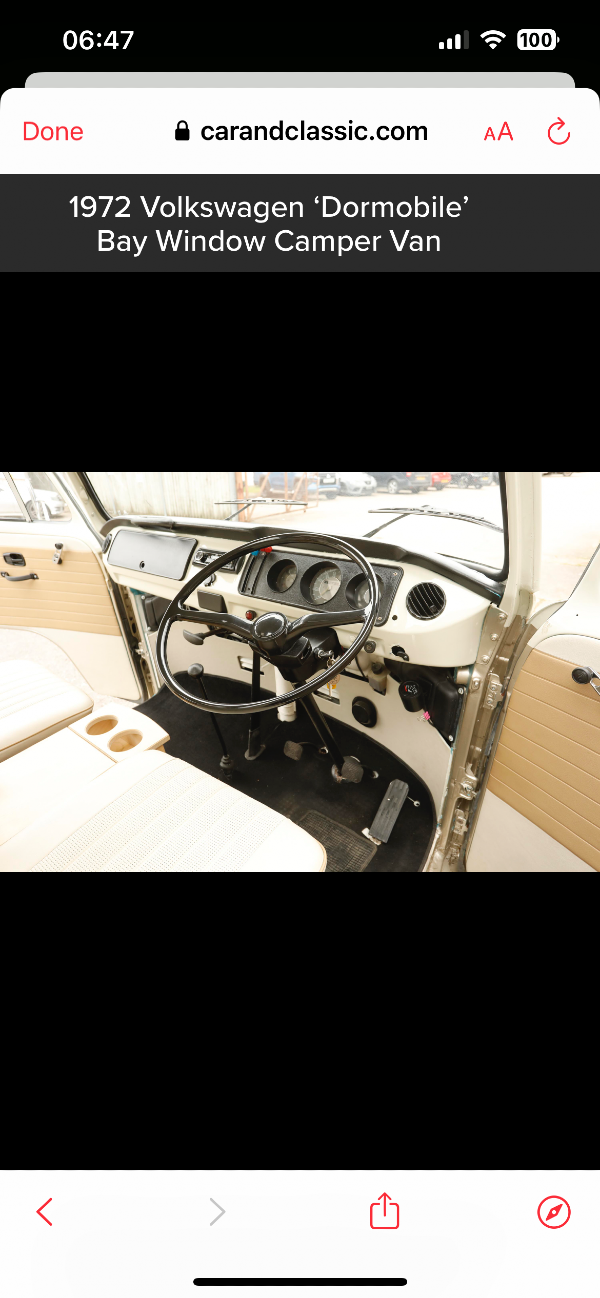 Dormobile crossover 1971 Bay Window for sale