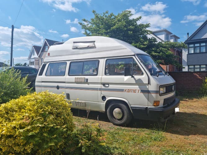 1989 VW T25 Autohome KOMET 1.6L diesel.
