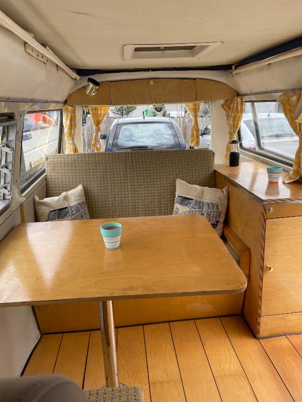 Gorgeous baby blue and ivory VW Campervan for Sale