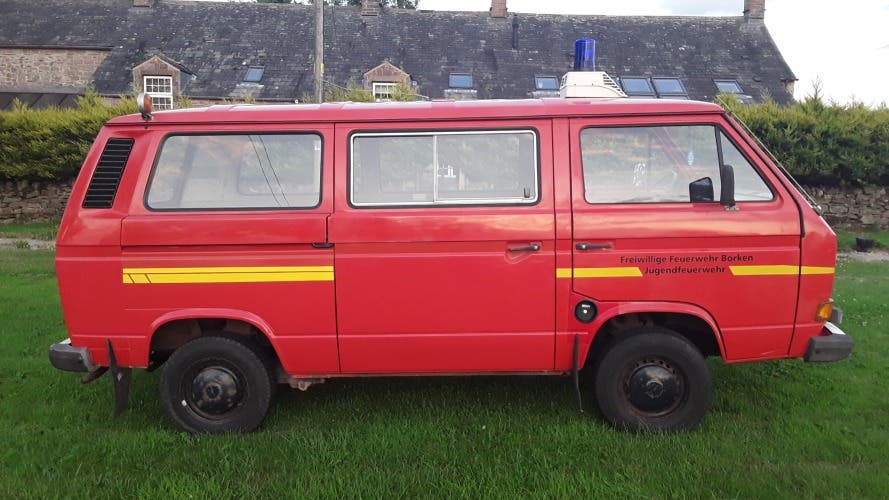 VW T25 ex German fire service van 1986 4 speed petrol