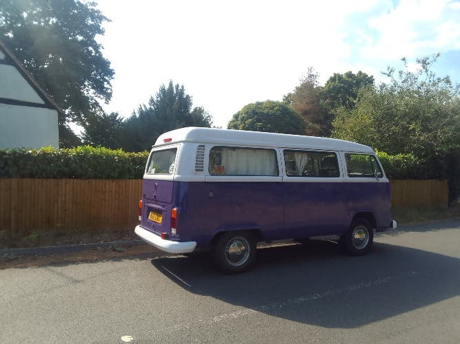 Lovely shiny purple 2010 Volkwager camper van