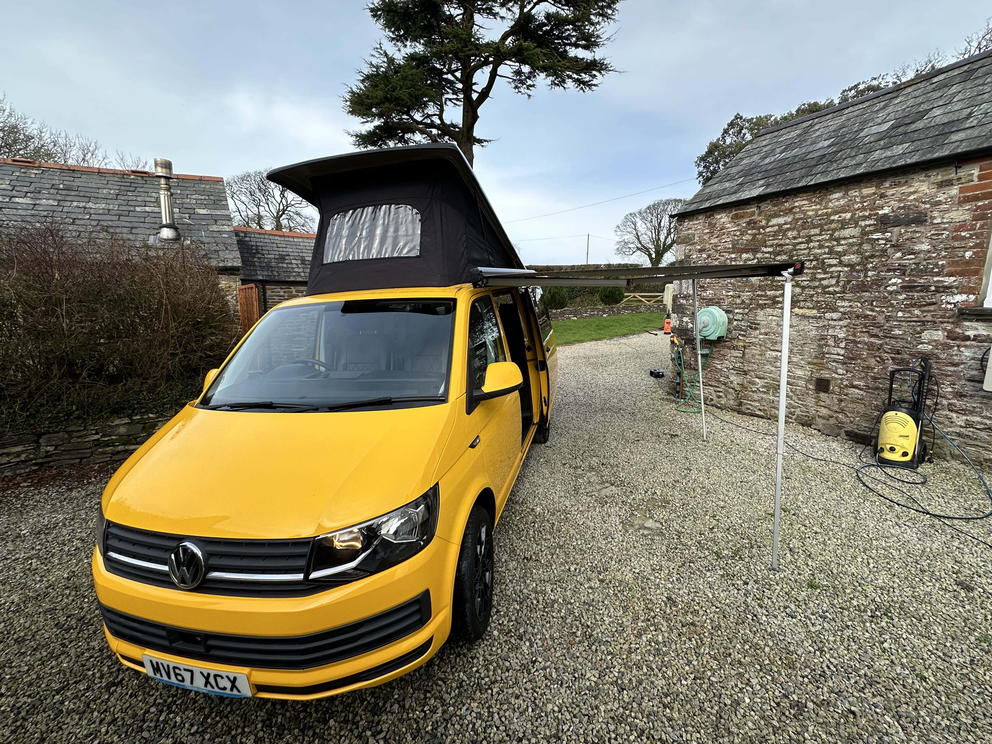 Volkswagen T6 150 T32 SWB Year 2017, 4 Berth Campervan Pop Top Camper