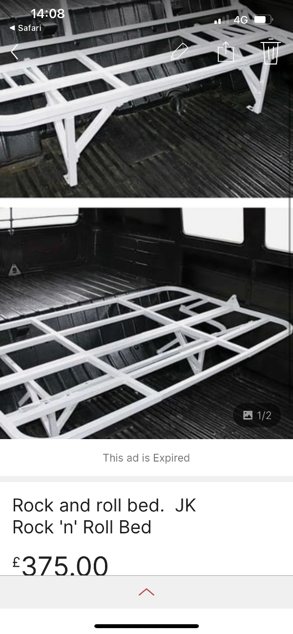 Rock and roll bed