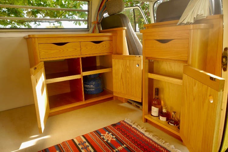 Westfalia 1978 bespoke wooden interior. 5 berth