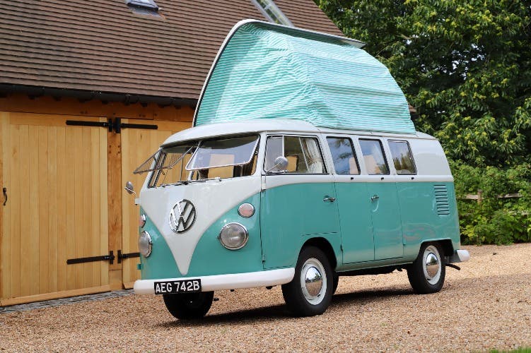 1964 VW Split Screen Camper Van. Factory German Built & UK Supplied in Right Hand Drive. Full Width Dormobile Pop Top Roof. Bare Metal Restoration Completed. Bespoke High End Interior.