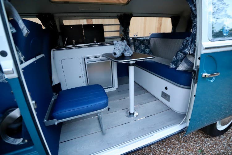1973 VW T2 Bay Window Camper Van. Westfalia Pop Top Roof. Restoration work completed Summer 2024. Brand new high spec bespoke Interior