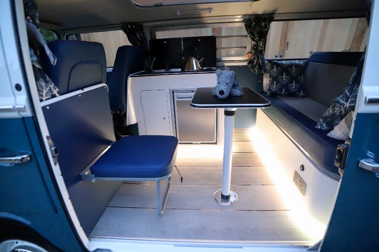 1973 VW T2 Bay Window Camper Van. Westfalia Pop Top Roof. Restoration work completed Summer 2024. Brand new high spec bespoke Interior