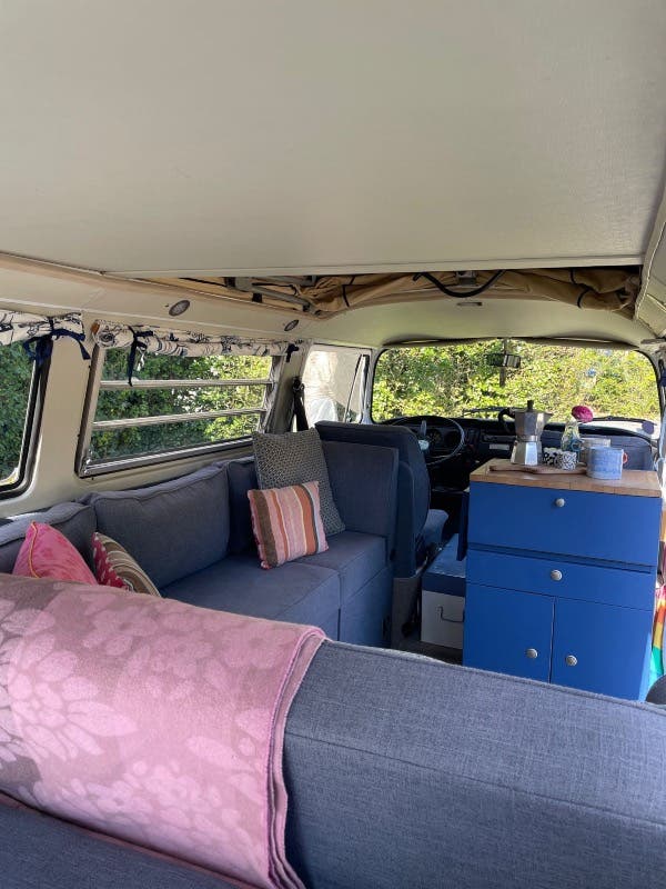 For Sale: Jemima the Yellow VW T2 Campervan – Fully Equipped & Ready for Adventures with full MOT