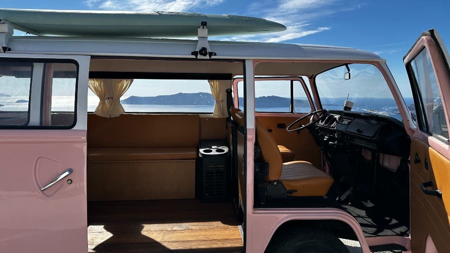 For Sale: 1976 Volkswagen T2 – Complete Restoration, Pink Color, Mini Bus with Authentic Parts