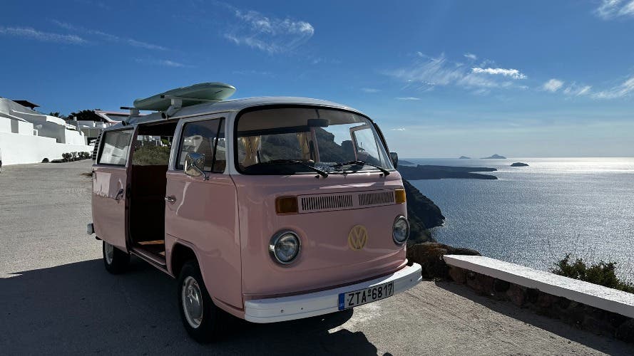 For Sale: 1976 Volkswagen T2 – Complete Restoration, Pink Color, Mini Bus with Authentic Parts