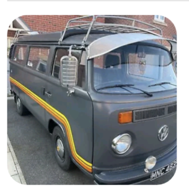 Retro 1976 VW T2 with solar panels - offers welcome