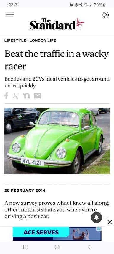 1973 Green VW Beetle