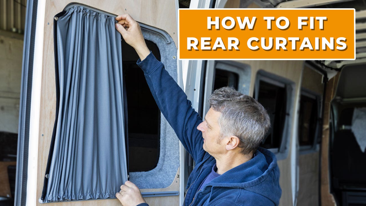 How To Fit Rear Curtains To Your Campervan