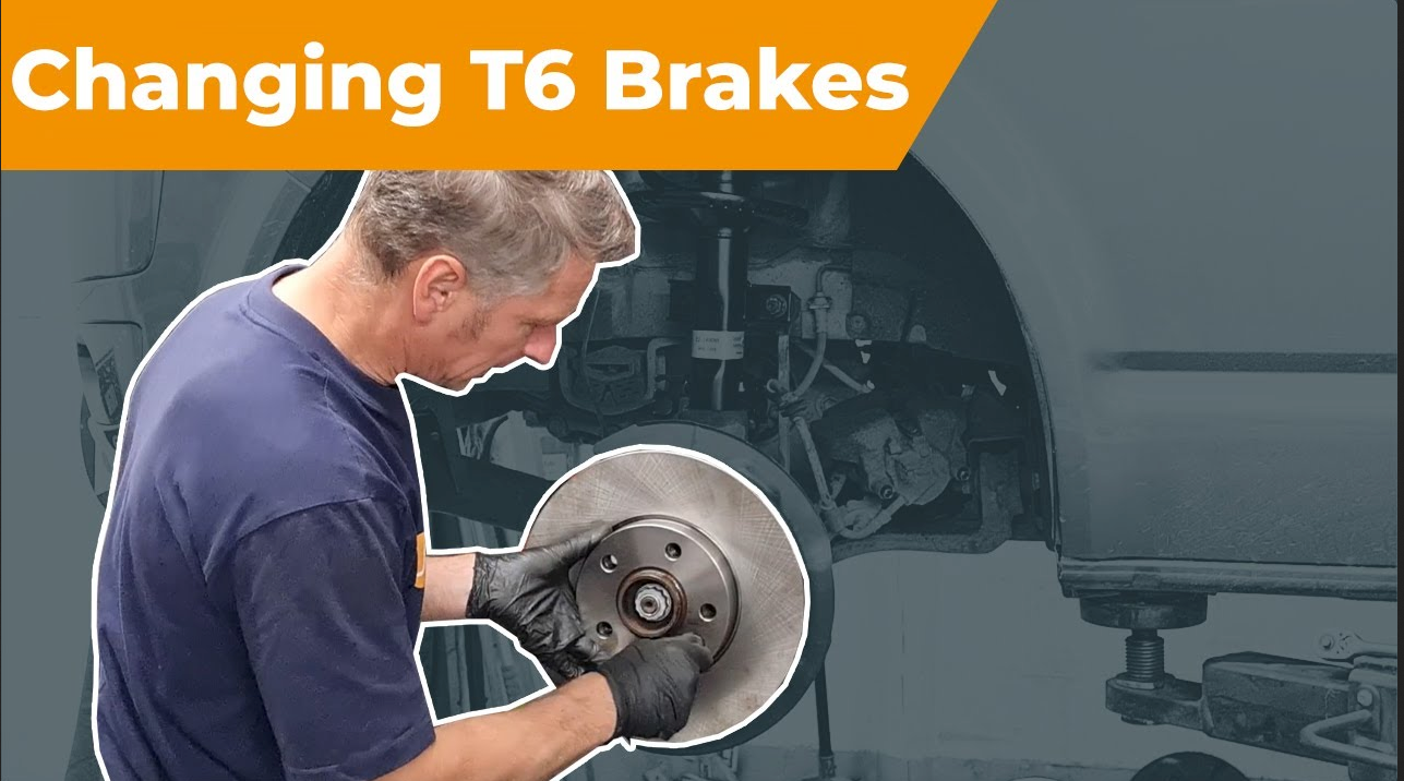 How to replace the front brake discs on your VW T5 or VW T6 Transporter