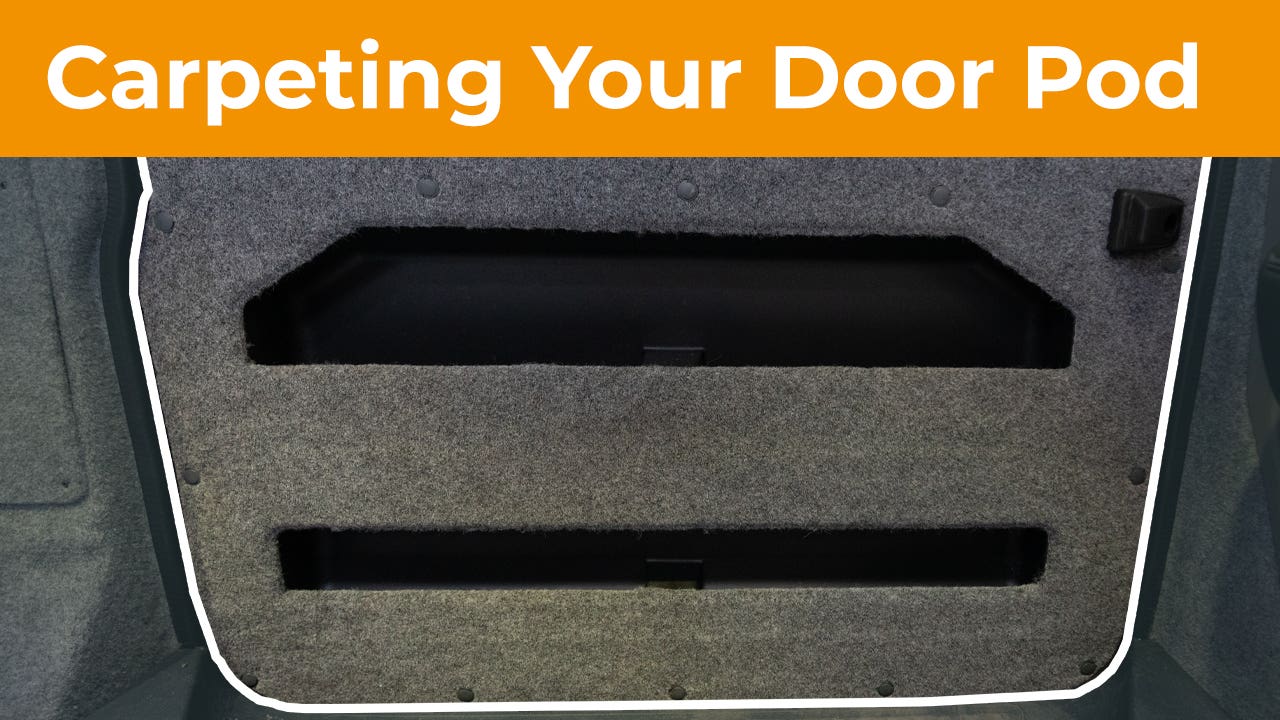 How to Carpet your JK sliding door storage Pod 