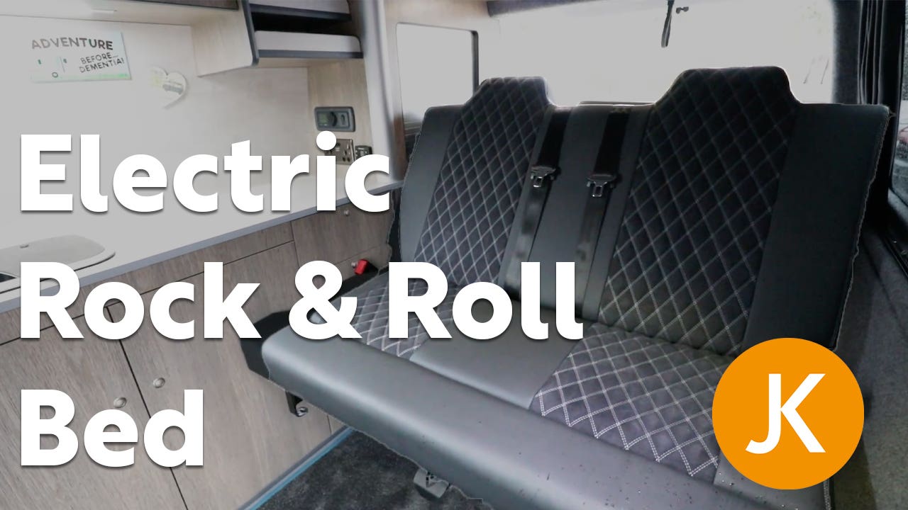 The Eazy Bed - Electric 3/4 Rock & Roll Bed for your campervan conversion