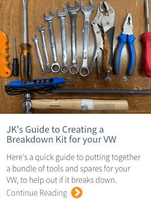 Read JK's Guide to Creating a Breakdown Kit for your VW