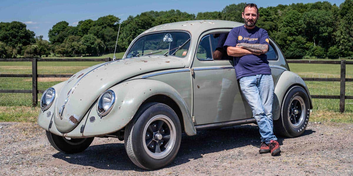 Chet from the JK Trade Team with his 1956 Oval Beetle