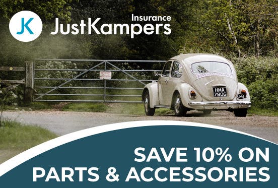 Get 10% off orders when you insure with Just Kampers Insurance