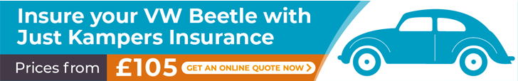 Insure your VW Beetle with Just Kampers Insurance from just £105