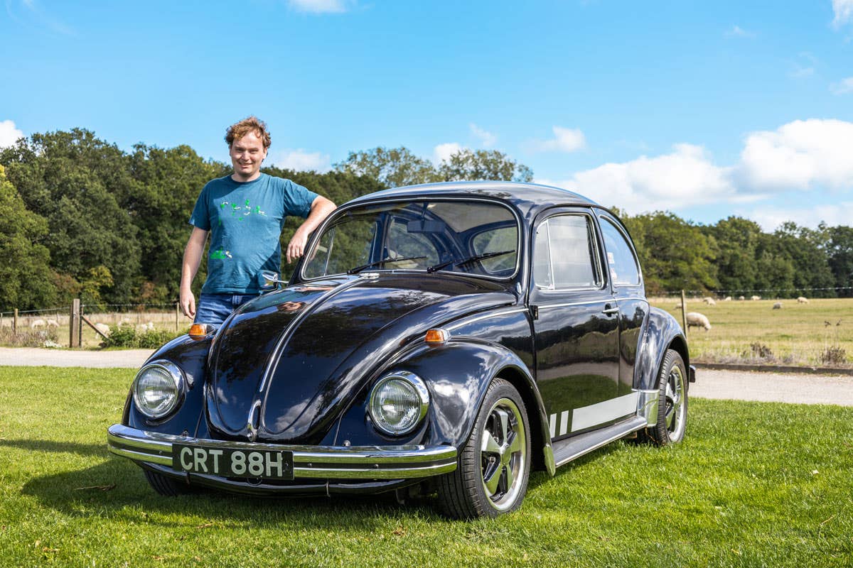 Lewis from the JK Team with his new 1970 VW Beetle