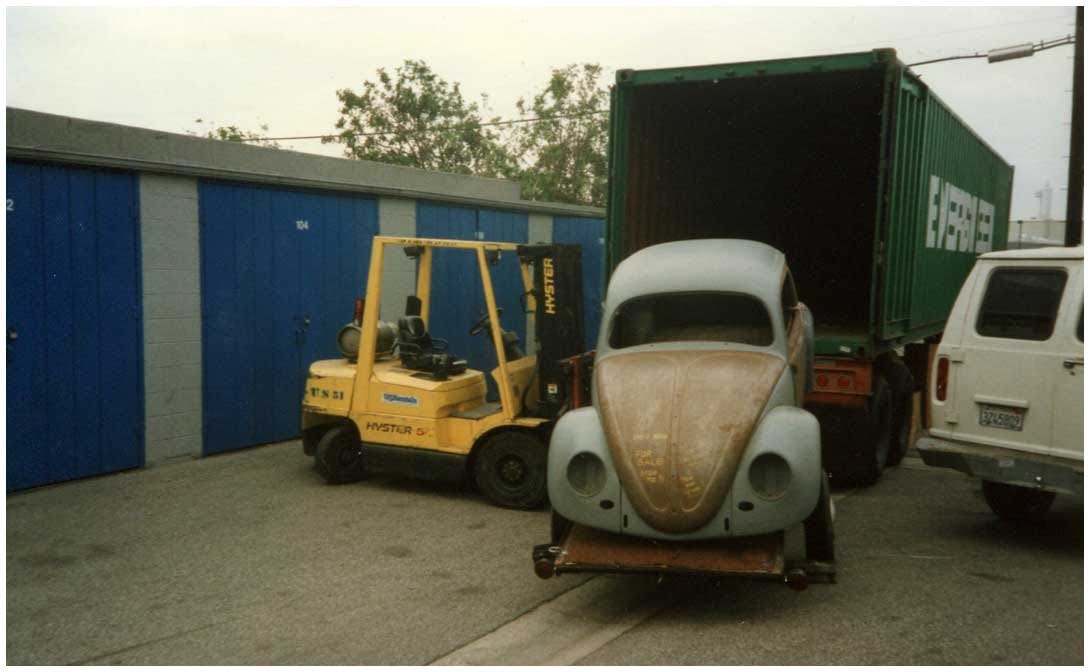 The Self Storage Yard in Asuza. "We used to go across the road to the forklift hire place, drive it back and load a container until it was full!"