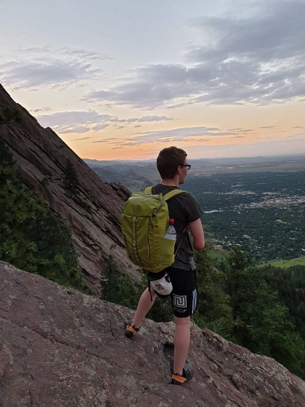 Matt in the Rocky Mountains