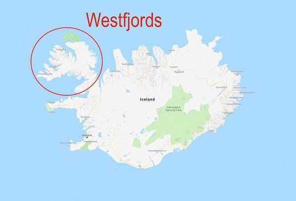 Westfjord Map