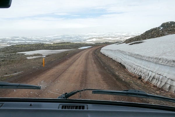 Gravel Road Snow