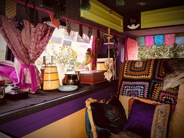 Dianne has customised Vanelope with a seriously cool interior