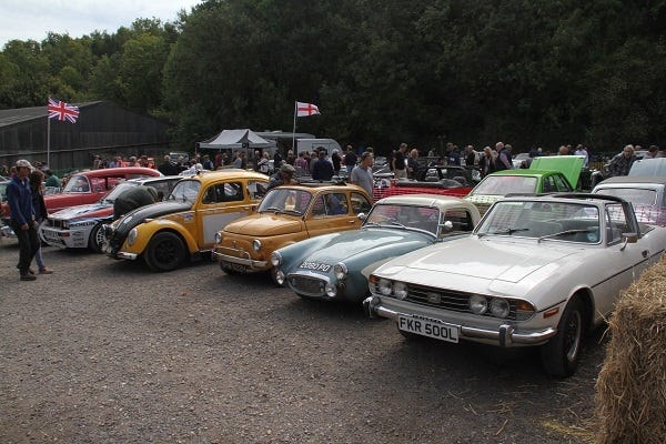 Bertie and friends at Firle Hill Climb